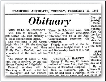 stamford advocate newspaper 0217 1970 ella crofoot obituary