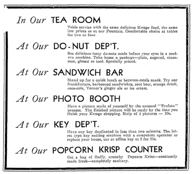 An article about photo booths, Bay City Times newspaper 19 July 1940