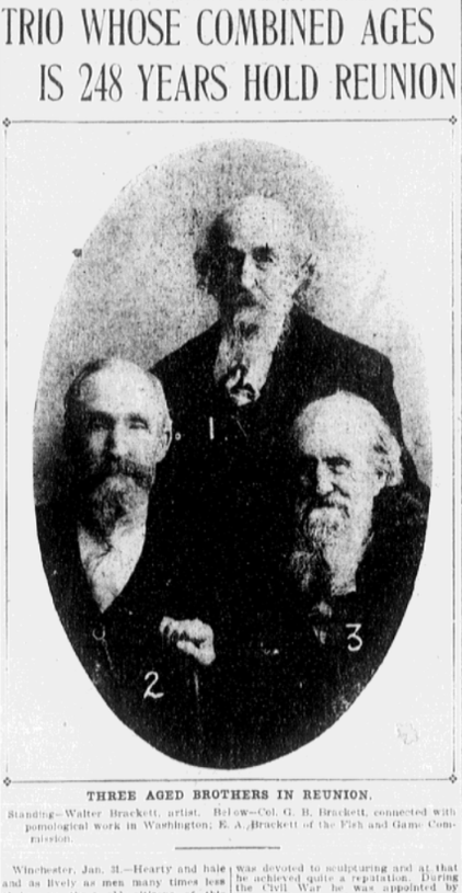An article about the Brackett brothers, Boston Journal newspaper 1 February 1906