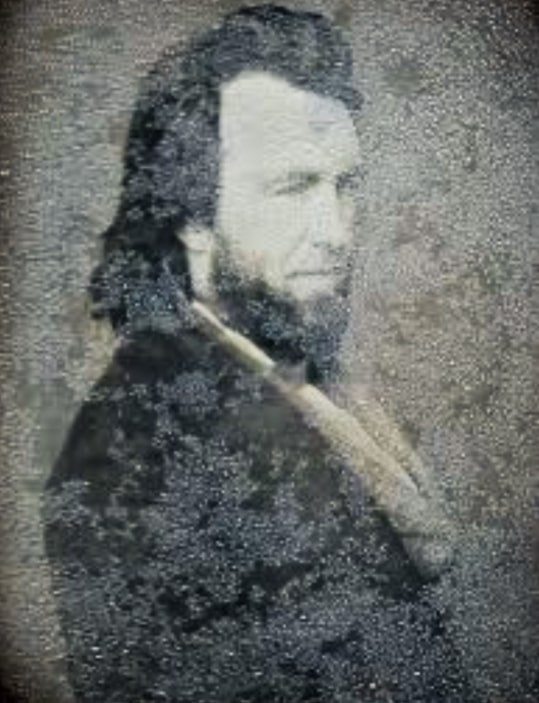 Photo: earliest known photo of Edward Brackett, from a daguerreotype. Credit: Winchester Archival Center.