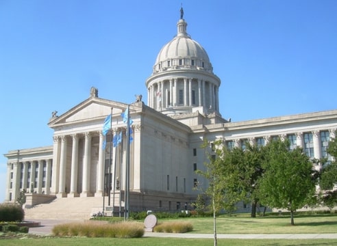 Photo: the Oklahoma State Capitol in Oklahoma City, Oklahoma. Credit: © Caleb Long; Wikimedia Commons.