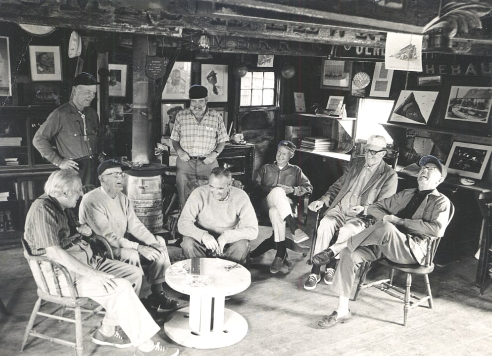 Photo: some members of Nantucket’s Wharf Rat Club, 1970s. Credit: Nantucket Historical Association.