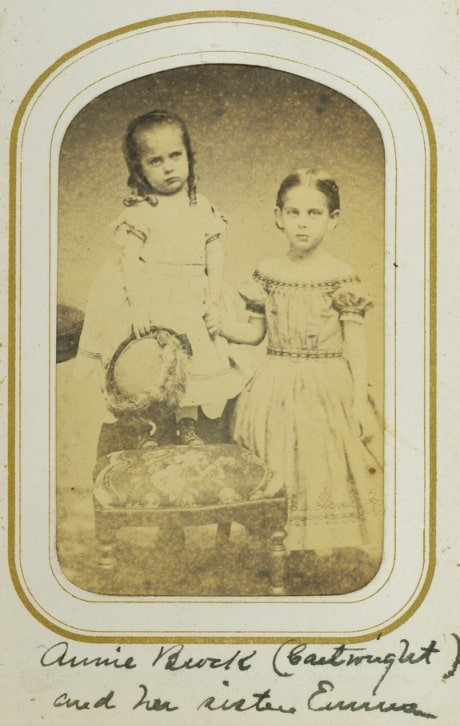 Photo: (left to right) Annie and Emma Cartwright. Gift of Joyce Marsh. Credit: Nantucket Historical Association.