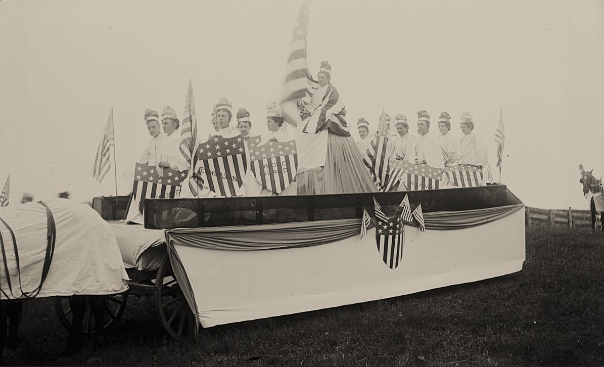 Photo: Grand Army of the Republic Centennial float, 1895. Credit: Nantucket Historical Association.