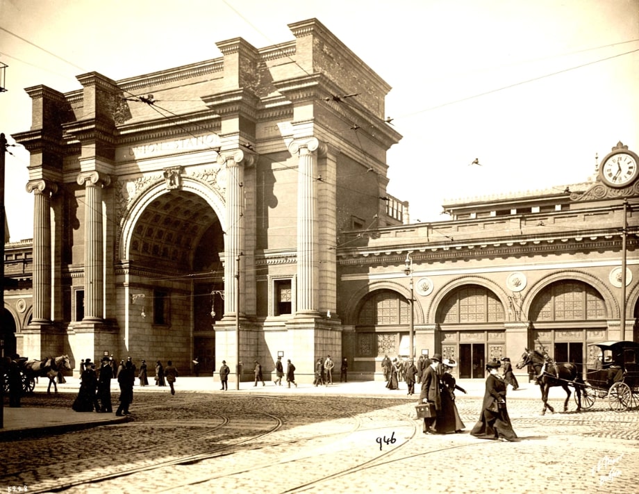 Photo: Union Station, Massachusetts. Credit: Digital Commonwealth.