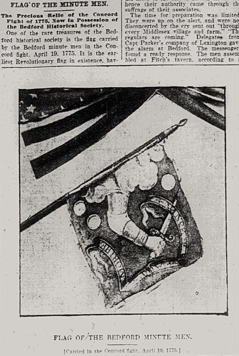 An article about the Bedford Flag, Springfield Republican newspaper 19 June 1904