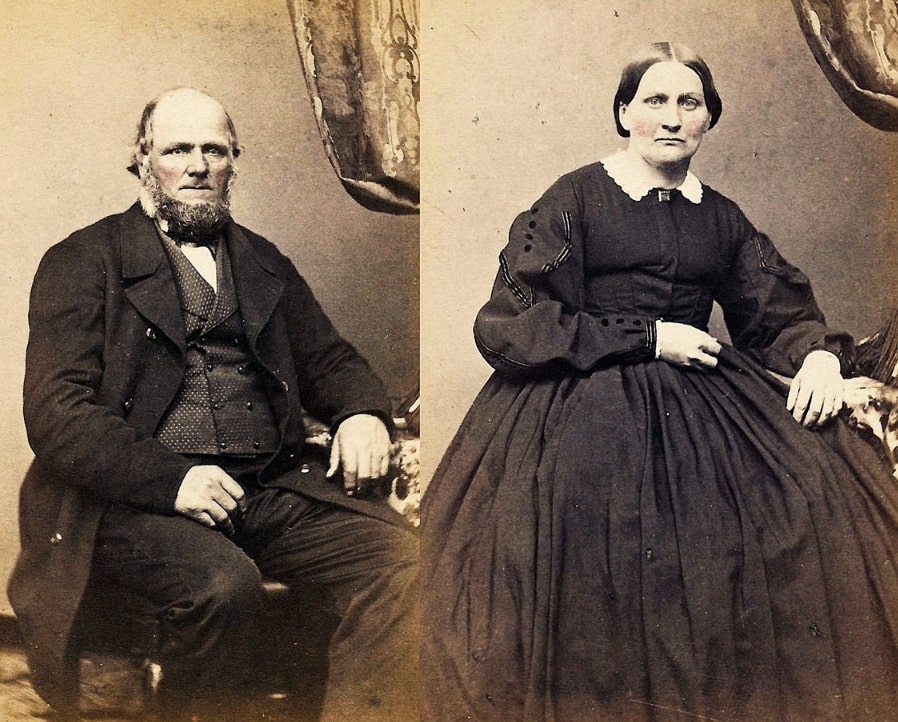 Photos: Jacob and Margaret (Hobson) Bushong. Credit: Bushong Family Tree United.