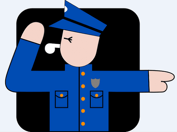 Illustration: a policeman