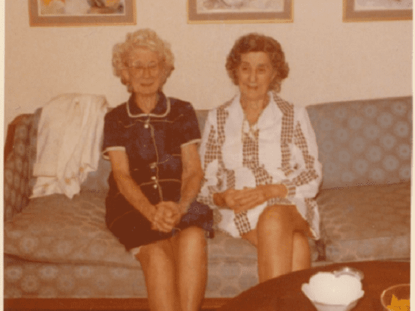 Photo: Rose Cottle Martin Jones on the left, with her sister Ina Cottle Phillips