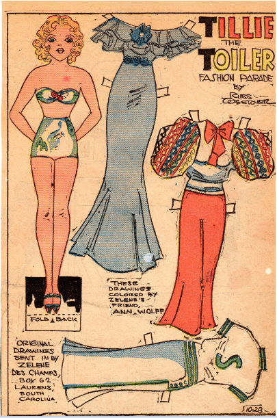 newspaper paper dolls