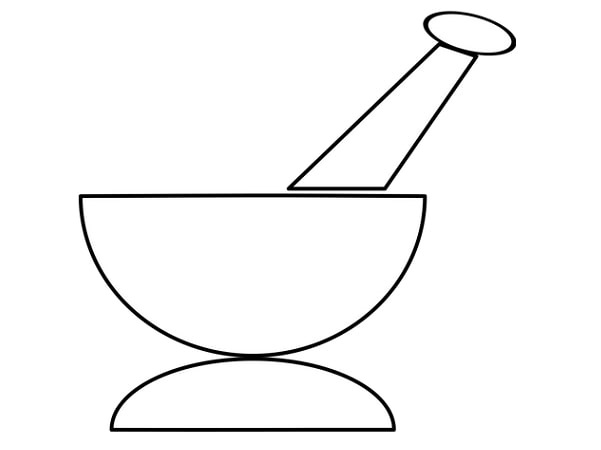 Illustration: a mortar and pestle