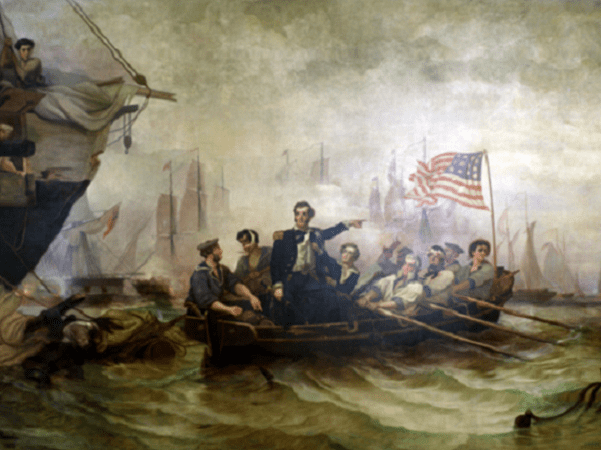 Illustration: "Battle of Lake Erie," by William Henry Powell. Credit: U.S. Senate Art Collection, U.S. Capitol, Washington, D.C.; Wikimedia Commons.