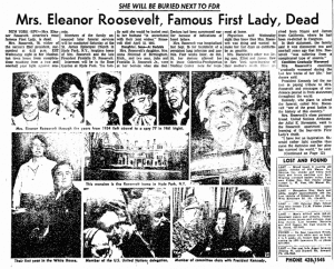 Eleanor Roosevelt, Norman Rockwell & Steve McQueen Obituaries