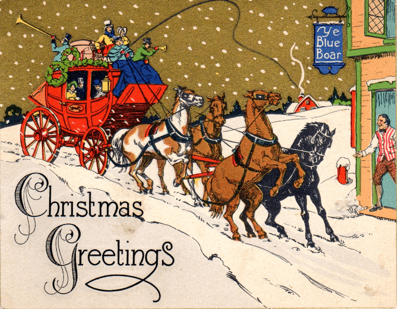 a vintage Christmas card