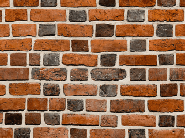 Photo: brick wall. Credit: Pawel Wozniak; Wikimedia Commons.