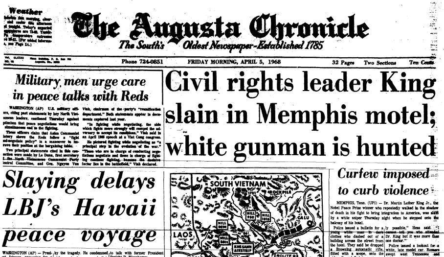 46th Anniversary of Dr. Martin Luther King Jr.’s Assassination