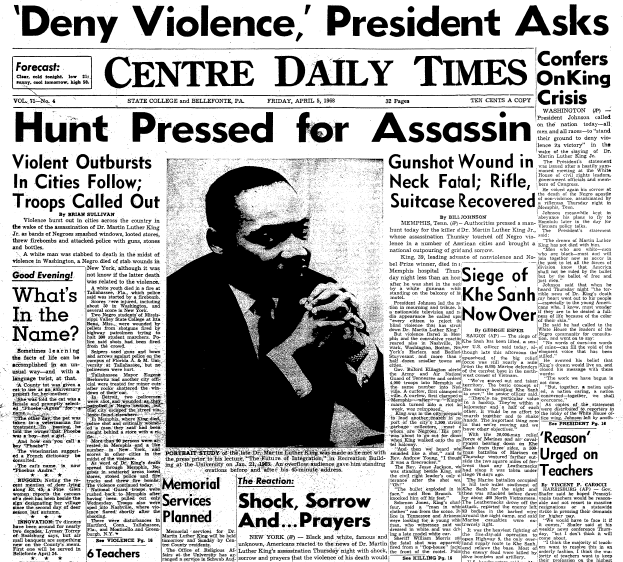 46th Anniversary of Dr. Martin Luther King Jr.’s Assassination