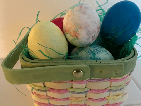 Photo: dyed Easter eggs