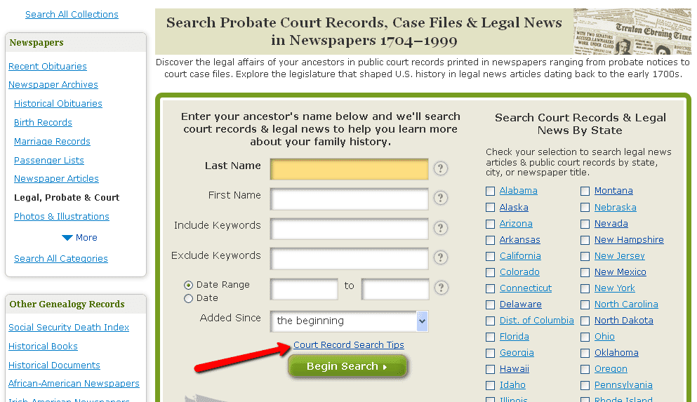 oregon court records search online