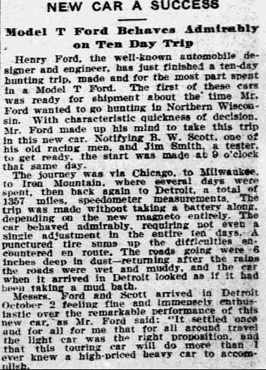 Newspaper article on henry ford #8