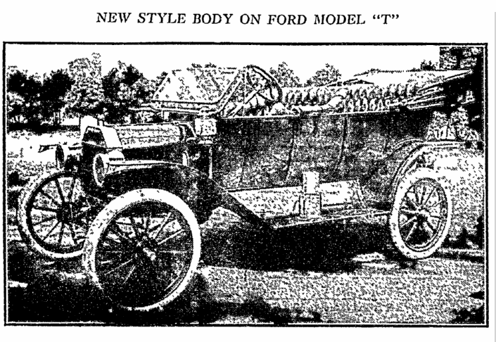 Ford model t newspaper articles from 1900-1916