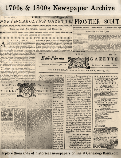 1800S Newspaper Template