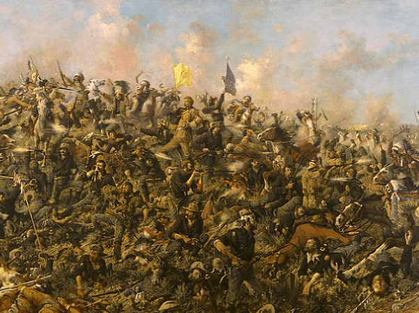 Illustration: "Custer's Last Stand," Edgar Samuel Paxson, 1899. Credit: Whitney Gallery of Western Art; Wikimedia Commons.