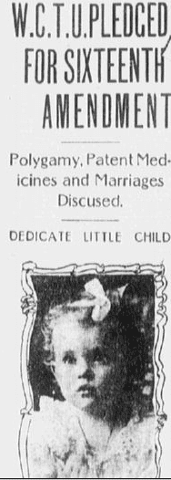 article about the WCTU and the Sixteenth Amendment, Boston Journal newspaper article 20 October 1906