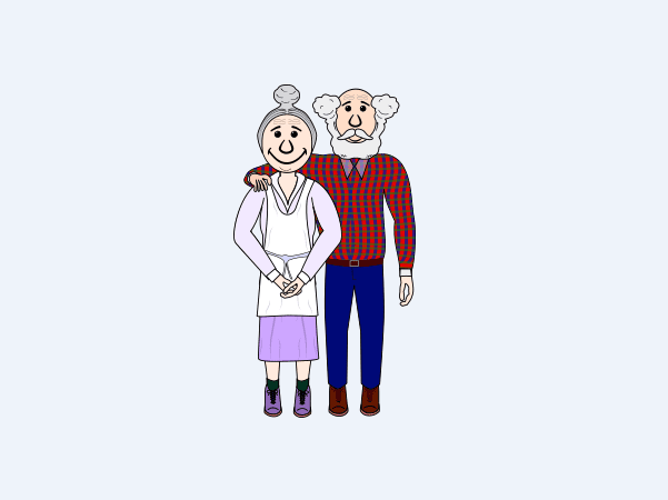 Illustration: grandparents
