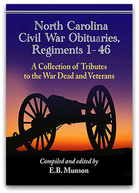 photo of the book "North Carolina Civil War Obituaries, Regiments 1 – 46"