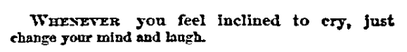an article about laughter, New York Ledger newspaper article 25 July 1863