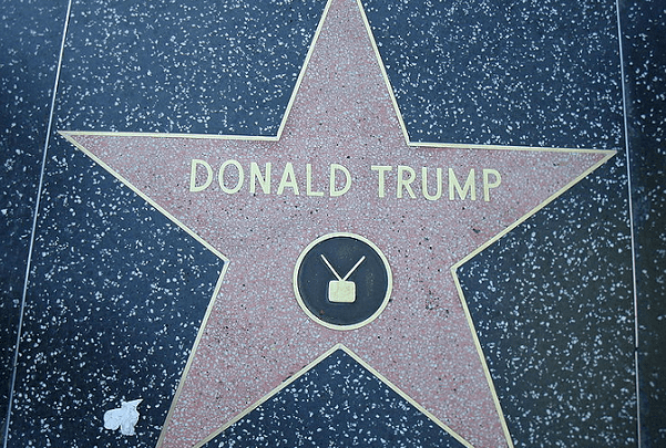 Photo: Donald Trump's star on the Hollywood Walk of Fame. Credit: Neelix; Wikimedia Commons.