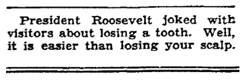 A quote from President Roosevelt, Riverside Daily Press newspaper article 17 December 1937