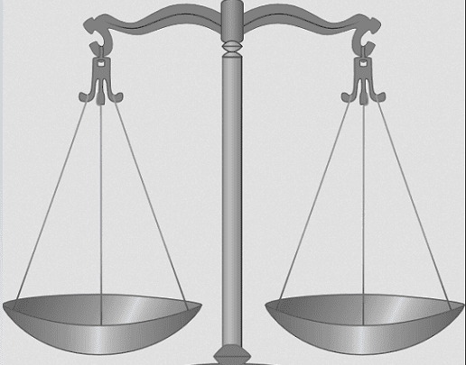 Illustration: scales of justice