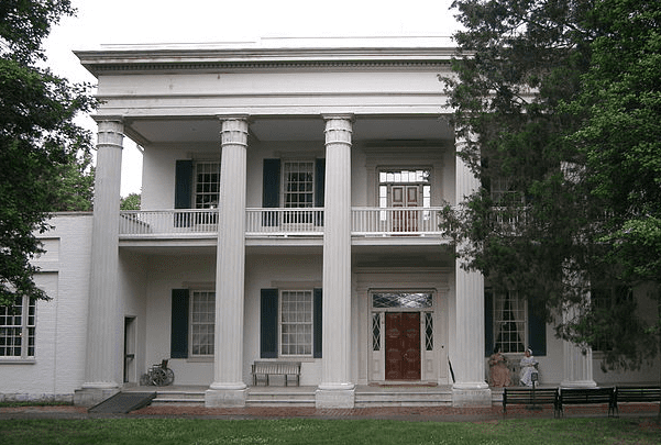 Photo: Andrew and Rachel Jackson's home, "The Hermitage," near Nashville, Tennessee. Credit: Jim Bowen; Wikimedia Commons.