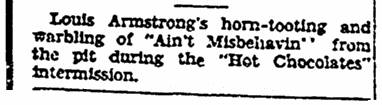 An article about jazz trumpeter Louis "Satchmo" Armstrong, Richmond Times Dispatch newspaper article 4 December 1929