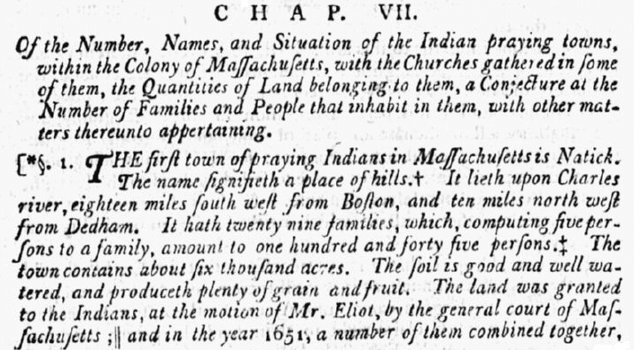An article about Praying Indians, American Apollo newspaper article 5 October 1792