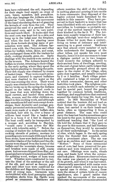 An article about the Arikara Indians, Handbook of American Indians. Washington D.C. Smithsonian Institution, 1 January 1906