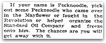 A column by humorist Roy K. Moulton, Daily Register Gazette newspaper article 26 March 1920