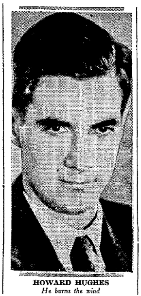 An article about Howard Hughes setting an aviation speed record in 1937, Seattle Daily Times newspaper article 19 January 1937