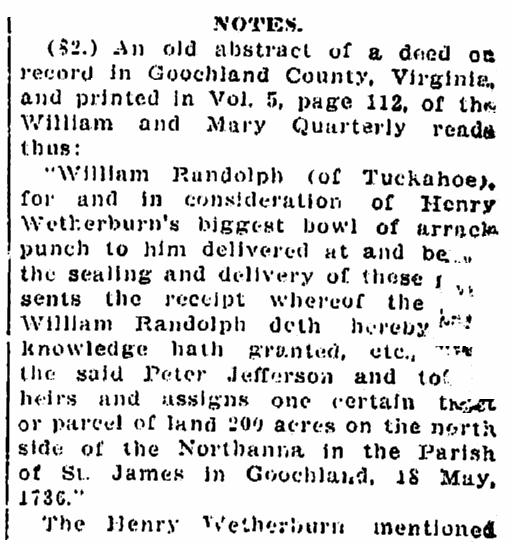 An article about William Randolph, Times-Picayune newspaper article 12 January 1913