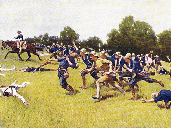 Illustration: "Charge of the Rough Riders at San Juan Hill" by Frederic Remington. Credit: Wikimedia Commons.