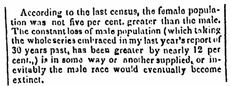 An article about the 1830 U.S. Census, New-York American for the Country newspaper article 29 January 1839