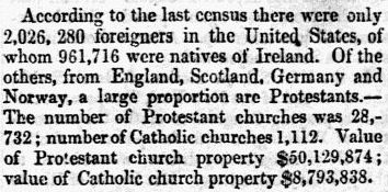 An article about the 1850 U.S. Census, Sun newspaper article 20 July 1854