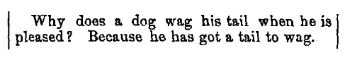 A riddle, Ohio Farmer newspaper article 6 August 1859