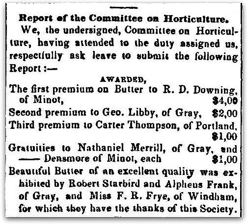 An article about Robert Starbird, Eastern Farmer, and Journal of News newspaper article 27 October 1842