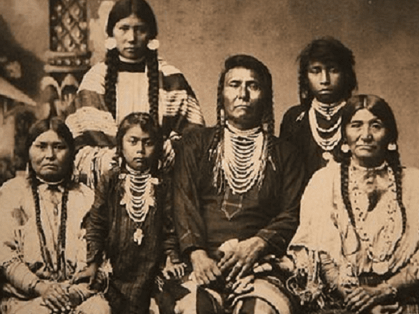 Photo: Chief Joseph and family, c. 1880. Credit: F. M. Sargent; Washington State History Museum; Wikimedia Commons.