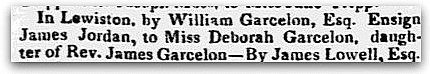 An article about William Garcelon, Portland Advertiser newspaper article 16 June 1824