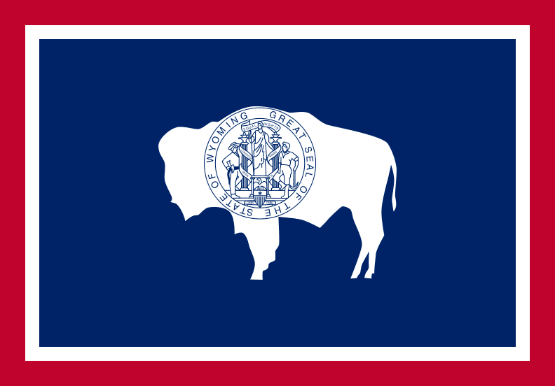 Illustration: Wyoming state flag