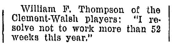 An article about a New Year's resolution, Omaha World-Herald newspaper article 1 January 1928